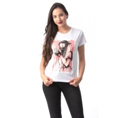 M367-2 Tricou cu maneca scurta si imprimeu Alba ca Zapada