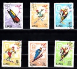 M2 - TS1 9 - Timbre foarte vechi - Ajman - JO Iarna Grenoble 1968, Sport, Stampilat