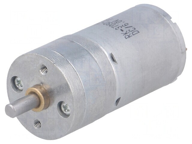 Motor DC 6V 6A cu transmisie și ax crestătură D