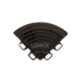 Colț Pardoseala Modulara Plastic PP &ndash; NEGRU