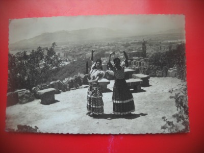 HOPCT 70840 DANSATOARE IN COSTUM 1954 SPANIA-CIRCULATA foto