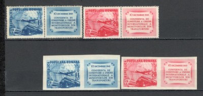 Romania.1949 Uniunea Internationala a Muncitorilor din Transporturi XR.214 foto