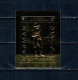 Ajman 1970 - Napoleon, folio gold, personalități, nedantelata, neuzata