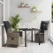 vidaXL Set de masă pentru grădină cu pernă 3 pcs Gri Rattan poli 3379548