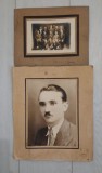 1935 Lot de 2 foto mari cartonate, adnotate verso, atelier RINDMAN, Pascani Iasi