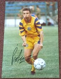 Foto fotbal - jucatorul Dan PETRESCU (Romania) - semnatura originala
