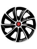 Cumpara ieftin Set 4 Capace Roti Autohelix MSA&reg; potrivite jantelor de 16 inch, pentru Suzuki, model Stig Extra Black &amp; White