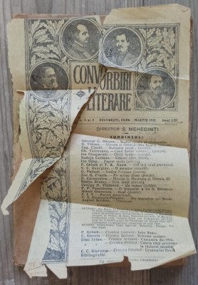 Convorbiri Literare// numerele 2-3, februarie-martie 1921 foto