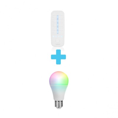 Bec smart cu telecomanda,RGB, E27, 7W, 600lm, Smartwares foto