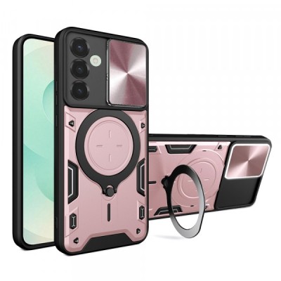 Husa pentru Samsung Galaxy S25+ S936, Techsuit, CamGuard Pro, Roz Aurie foto