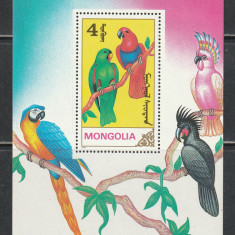 Mongolia 1990 - #550 Papagali S/S 1v MNH
