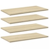vidaXL Plăci bibliotecă, 4 buc, stejar sonoma, 60 x 30 x 1,5 cm, PAL