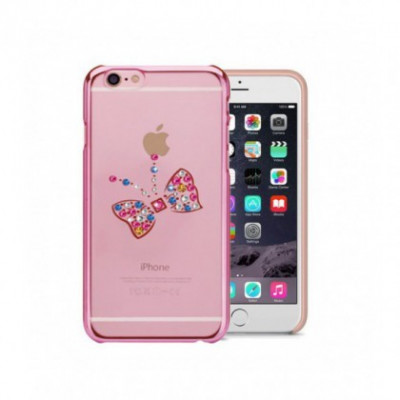 Husa Capac Astrum BUTTERFLY Apple iPhone 6/6s Pink Swarovski foto