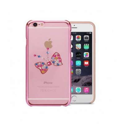 Husa Capac Astrum BUTTERFLY Apple iPhone 6/6s Pink Swarovski foto