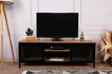 Cumpara ieftin Comoda TV Zeno, Kalune Design, 150x40x47 cm, natural/negru