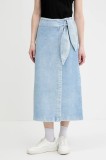 HUGO fustă jeans midi, drept, 50535372