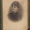 CDV Portret de tanara Romania poza veche