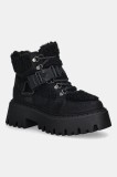 Buffalo cizme de iarnă Aspen Com Mid Warm culoarea negru, 1622593-BLK