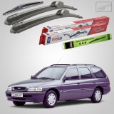 Cumpara ieftin Ștergătoare Ford Escort Gen V VI Turnier Break 1990-1994 | Set Față și Spate Flat &ndash; TeamCar&reg;