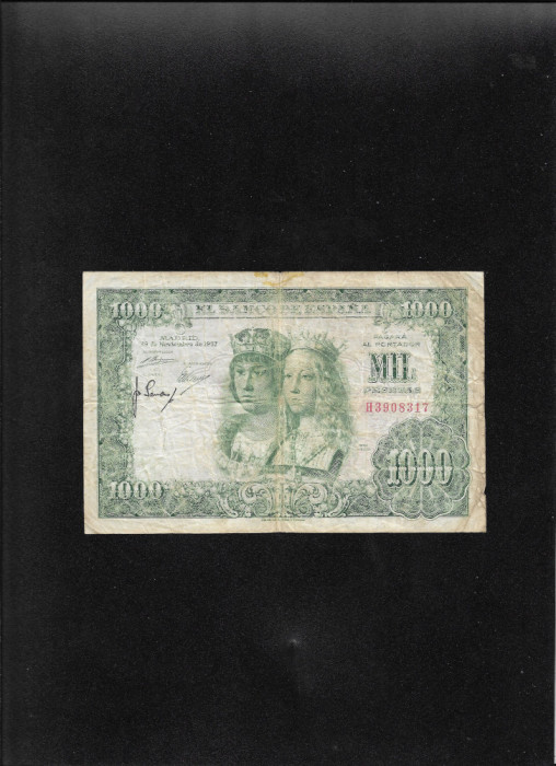 Spania 1000 1.000 pesos 1957 seria3908317