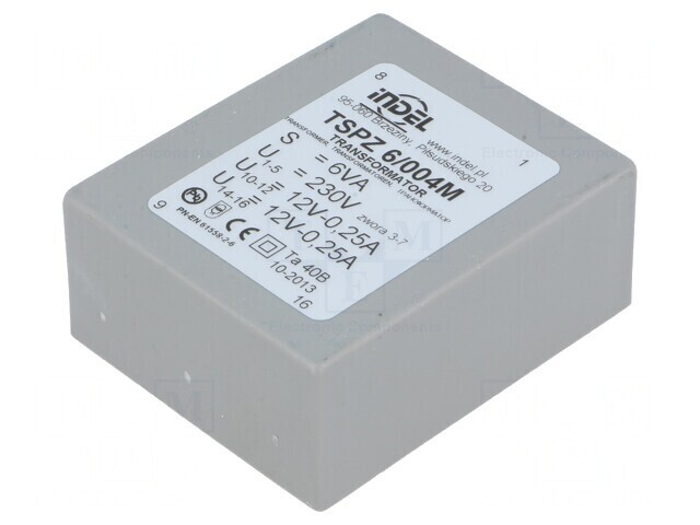 GERTH TRANSFORMATOR 421.09 230V auf 9V 533mA 4,8W Printtrafo PCB EUR 5,99 - DE