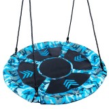 Leagan tip cuib Camuflaj 100cm, inaltime reglabila, 150 kg, Albastru Negru Household NewTrend