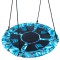 Leagan tip cuib Camuflaj 100cm, inaltime reglabila, 150 kg, Albastru Negru Household NewTrend