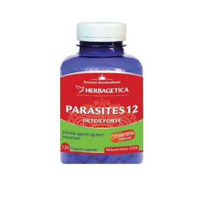Parasites 12 Detox Forte 120cps Herbagetica foto