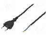 Cablu alimentare AC, 3m, 2 fire, culoare negru, cabluri, CEE 7/16 (C) mufa, PLASTROL - W-97148