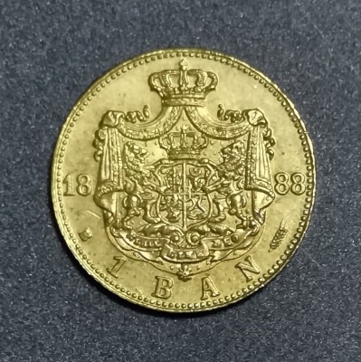 SV * Romania REPLICA 1 BAN 1888 * 1.3 grame (original = 0,95 grame) foto