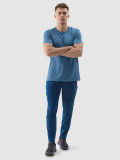 Pantaloni de antrenament cu uscare rapidă pentru bărbați - bleumarin, 4F Sportswear