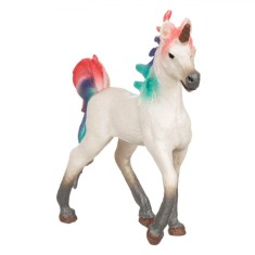 Jucărie Unicorn, Model Multicolor, Dimensiuni 9x3x9.5cm, Material Plastic