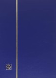 Clasor timbre cu 32 file negre, 64 pagini, seria BASIC, coperta albastra