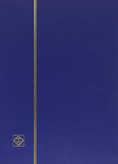 Clasor timbre cu 32 file negre, 64 pagini, seria BASIC, coperta albastra