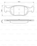 BOSCH 0 986 424 544 set placute frana,frana disc