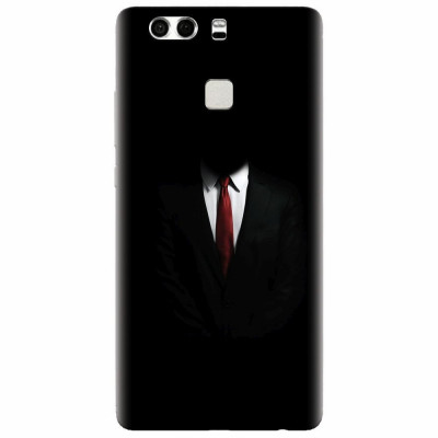 Husa silicon pentru Huawei P9 Plus, Mystery Man In Suit foto