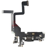 Mufă &Icirc;ncărcare iPhone 14 Pro, Negru, Piesă Schimb, Bulk