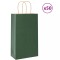 vidaXL Pungi de h&acirc;rtie 50 buc cu m&acirc;nere verde 21x11x36 cm 4101715