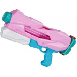Pistol cu apa pentru copii, rezervor, pentru piscina/plaja, flippy, 6ani+, 5 duze, quick fill, roz, 800ml