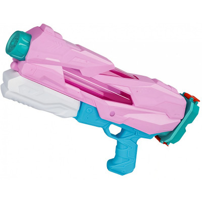Pistol cu Apa pentru Copii, Rezervor, Pentru Piscina/Plaja, Flippy, 6ani+, 5 duze, Quick Fill, Roz, 800ML foto