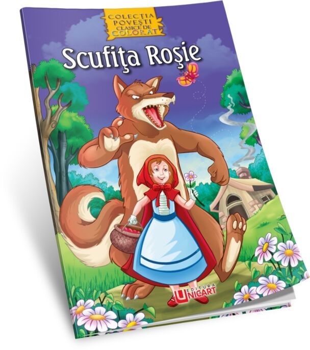 Scufita Rosie - carte de colorat A4