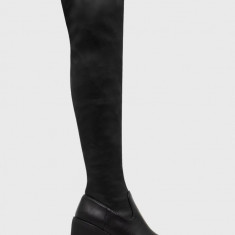 Steve Madden cizme Clifftop femei, culoarea negru, cu toc drept