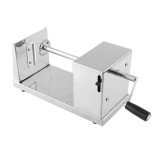 Cumpara ieftin Aparat pentru feliere cartofi in spirala, otel inoxidabil, 2 lame de rezerva incluse, antiderapante, 26 x 14 x 12 cm, argintiu