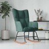 VidaXL Scaun balansoar, verde &icirc;nchis, catifea 328141