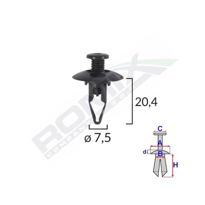 Ornament schimbator crom Breckner , nuca schimbator compatibila Dacia Logan 1 BK87052 foto