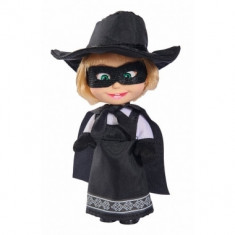 Papusica Masha star de cinema cu costum Zorro 12 cm foto