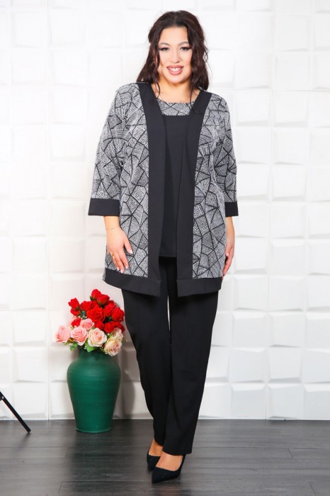 Compleu Elegant din 3 piese Serena ArgintiuMarimea