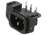 Conector de Alimentare AC Soclu Tată 10A 250V IEC 60320 GSP1