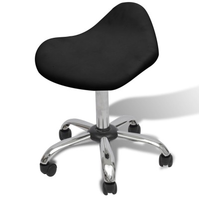 vidaXL Scaun de Spa pentru Salon Negru 50 x 50 x (58.5-74.5) cm foto