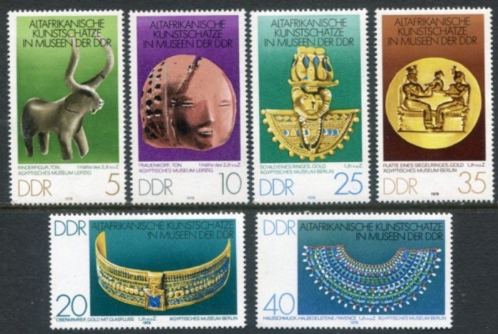 C467 - Germania DDR 1978 - Arta 6v. euzat,perfecta stare